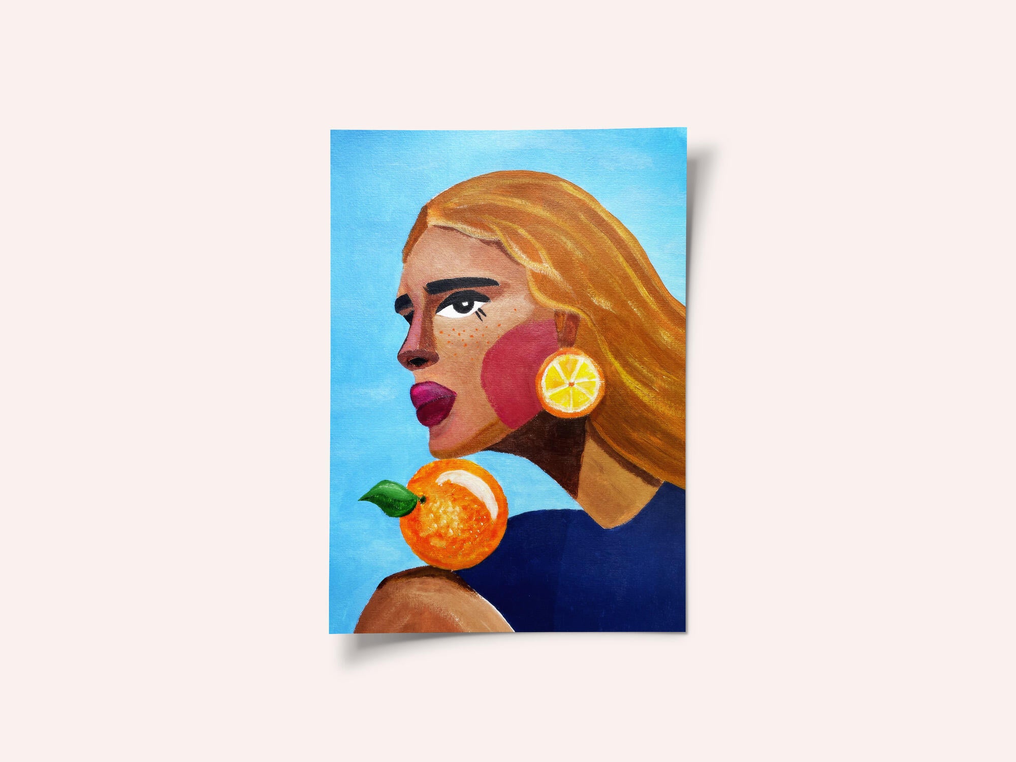 Woman With Orange
