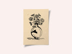 Woman in vase