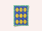 Vibrant Yellow Lemons on a Deep Blue