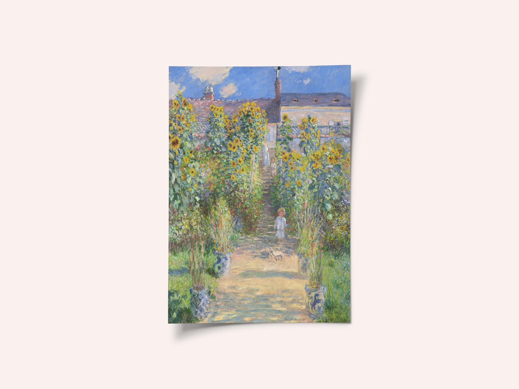 The Artist's Garden At Vétheuil (1881) By Claude Monet