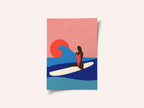 Girl On a Surfboard