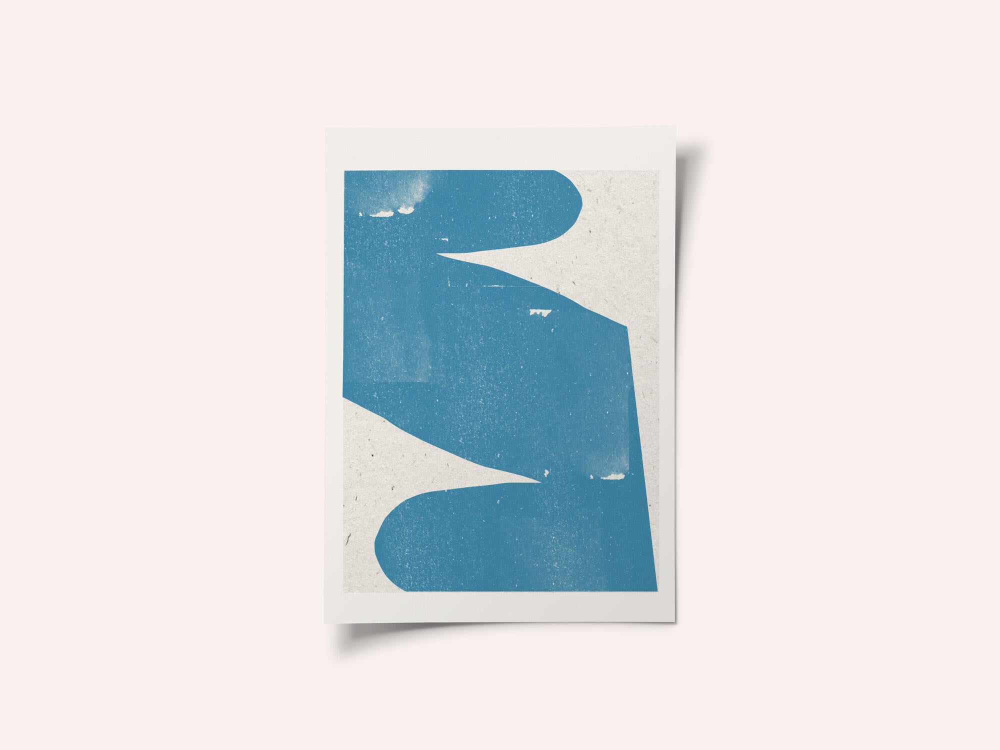 Blue Abstract Curve
