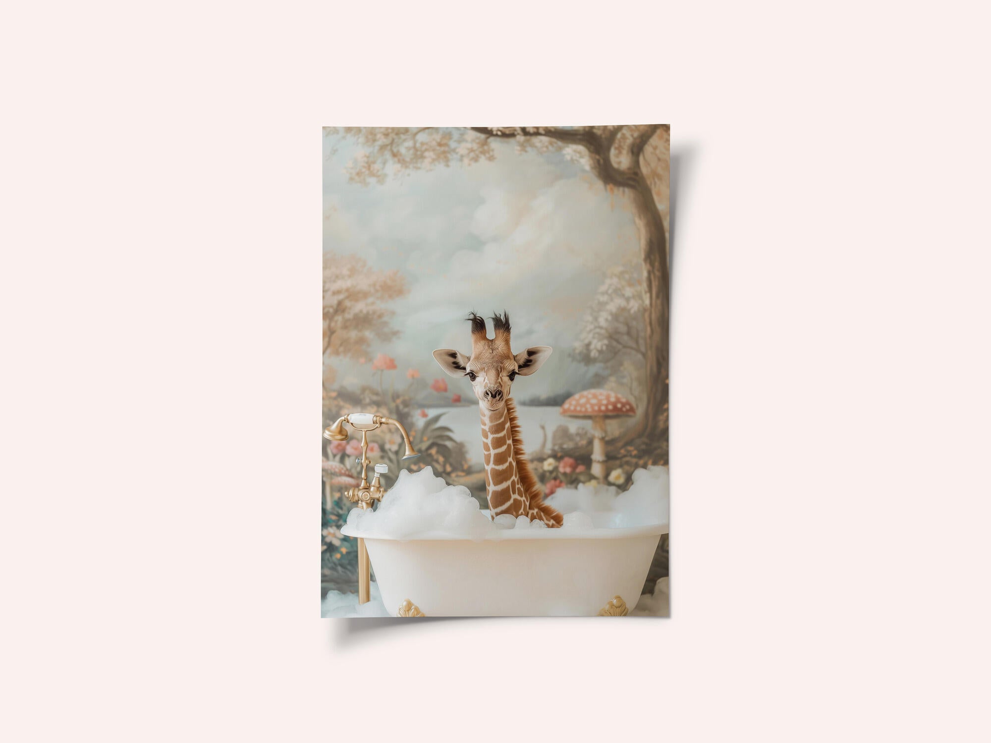Whimsical Giraffe Soak