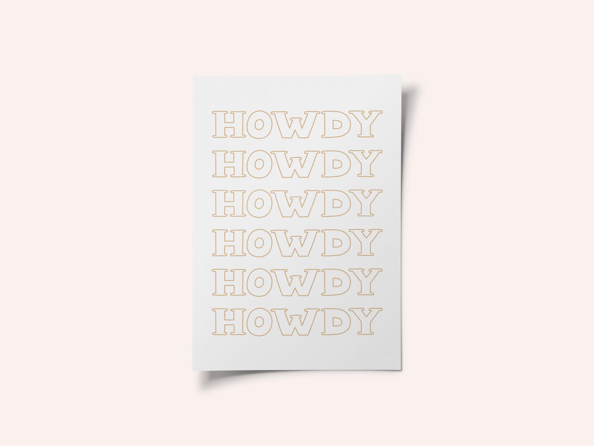 Neutral Howdy