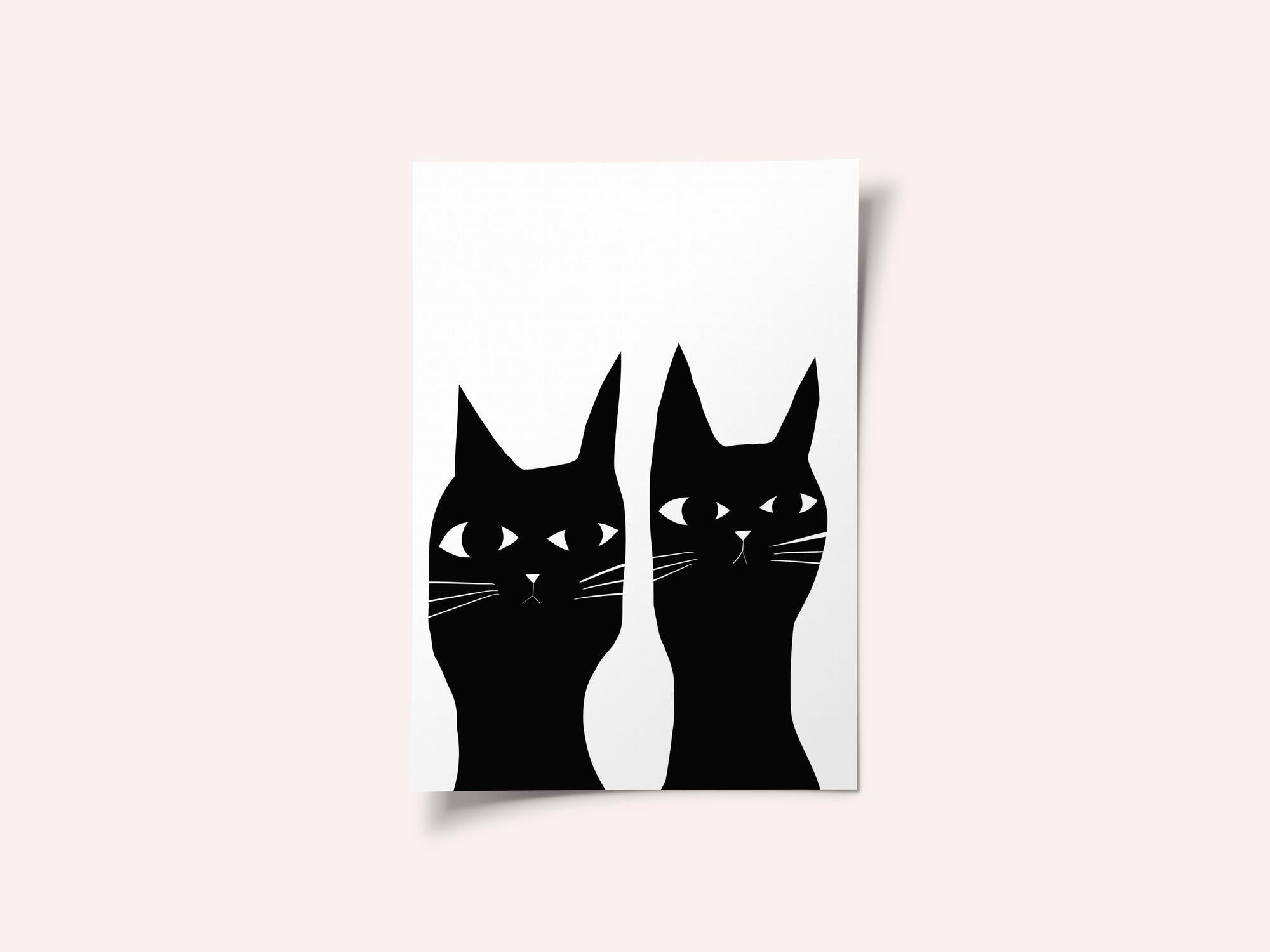 Two black cats