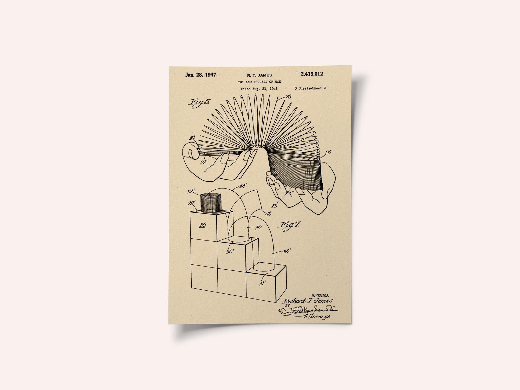 Toy and Process of Use Patent 1947