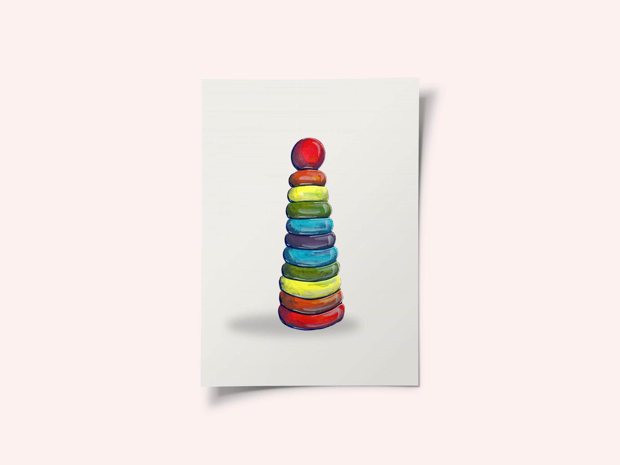 Colorful Stacking Rings