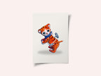 Wind Up Tiger Retro Toy By Renee Machan