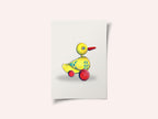 Pull Along Duck Retro Toy By Renee Machan