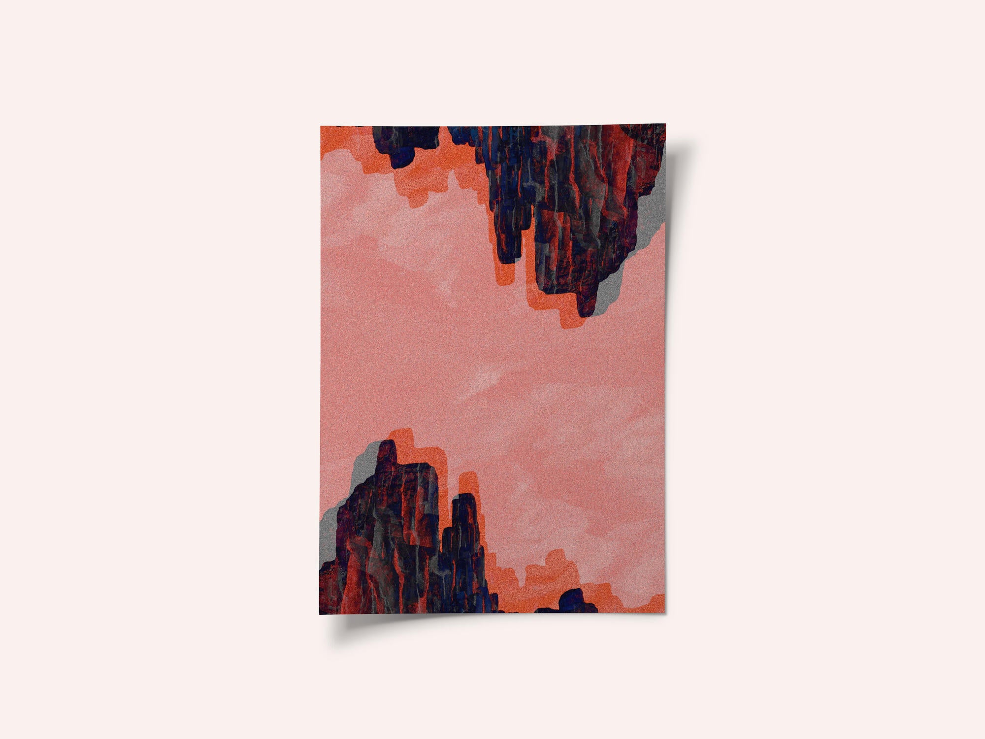 Pink Canyon Abstract