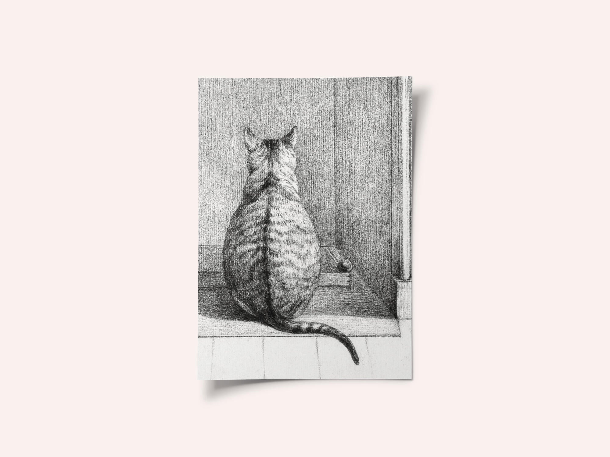 Sitting Cat, From Behind (1812)
