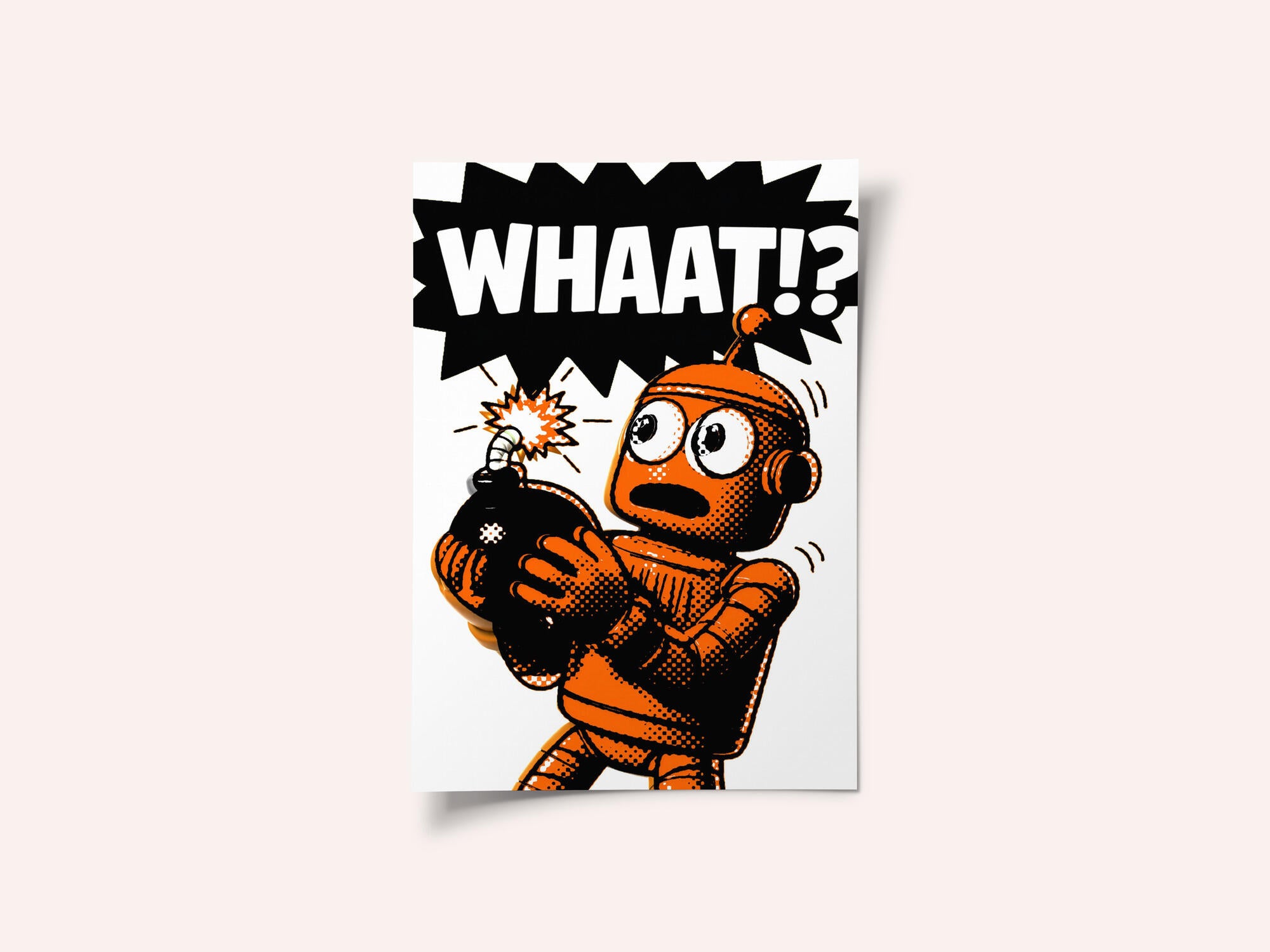 Orange Robot Bomb Shock