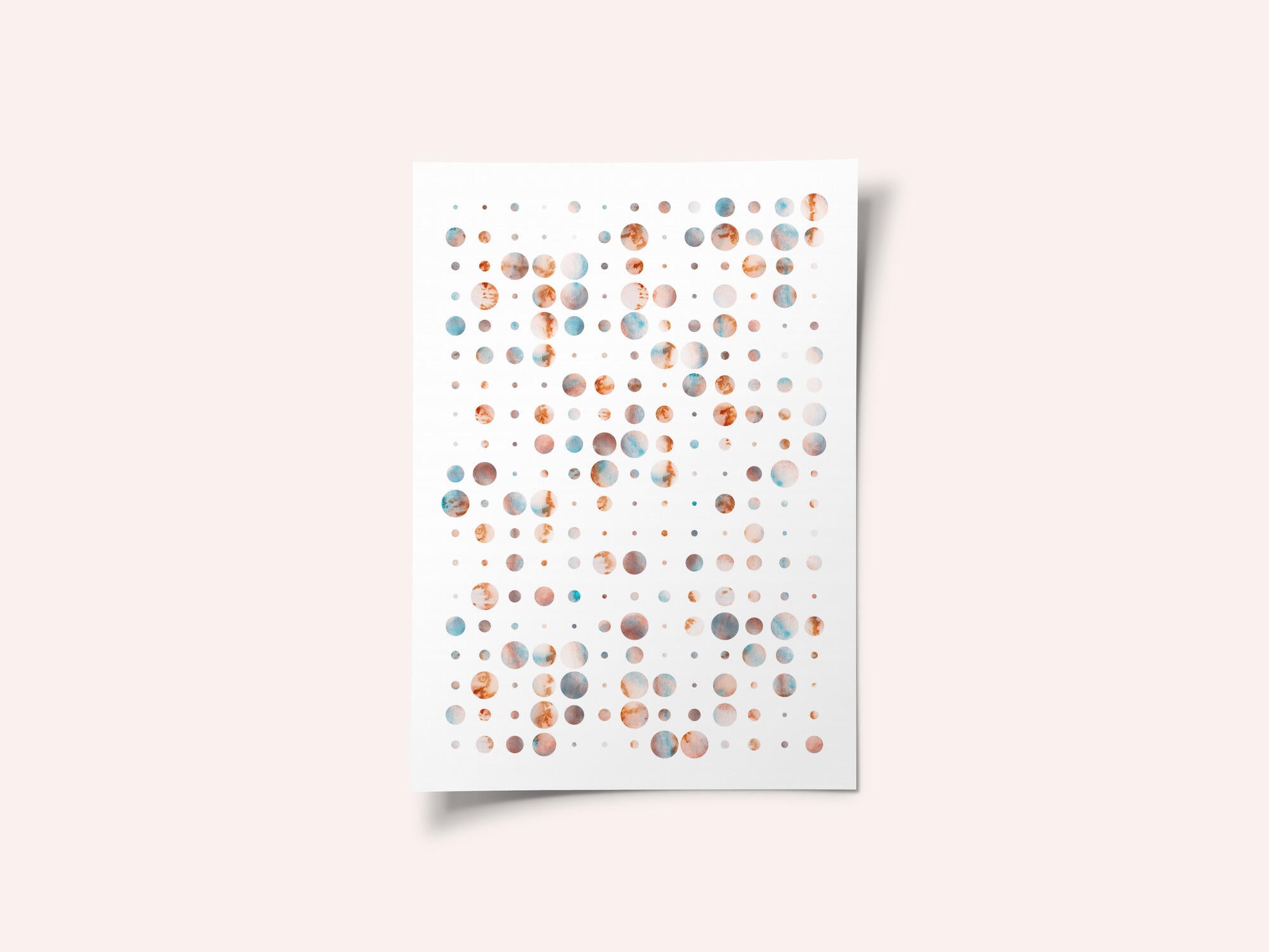 Warm Cool Abstract Dots