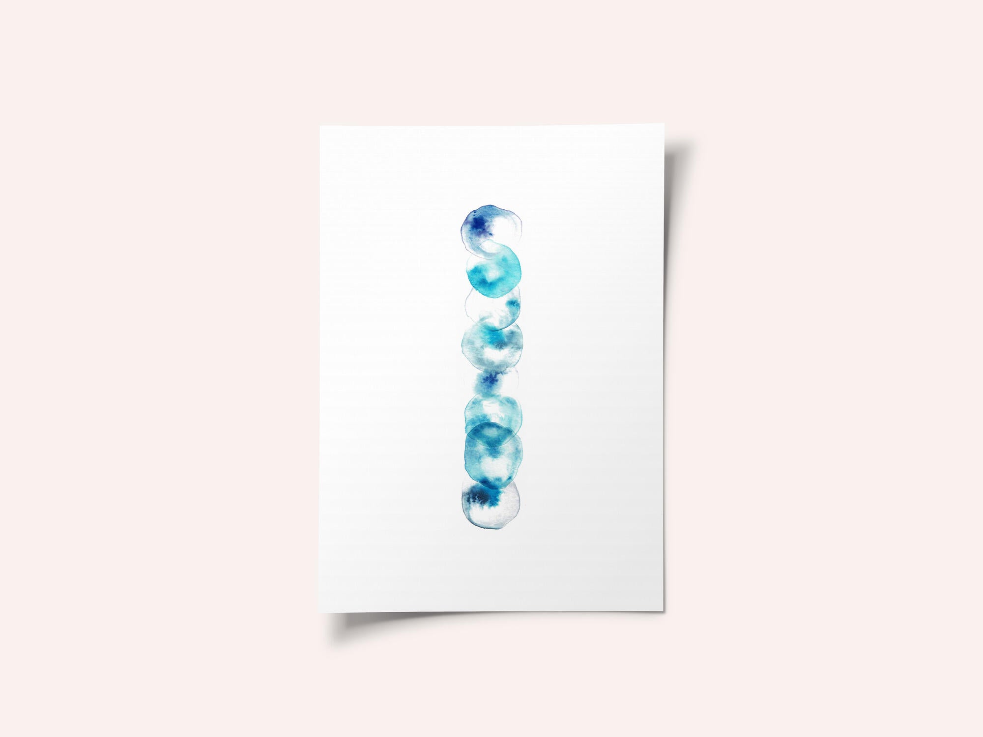 Serene Blue Circles