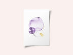Purple Gold Abstract Shapes