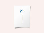 Blue Watercolor Bloom