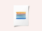 Sunset Watercolor Stripes