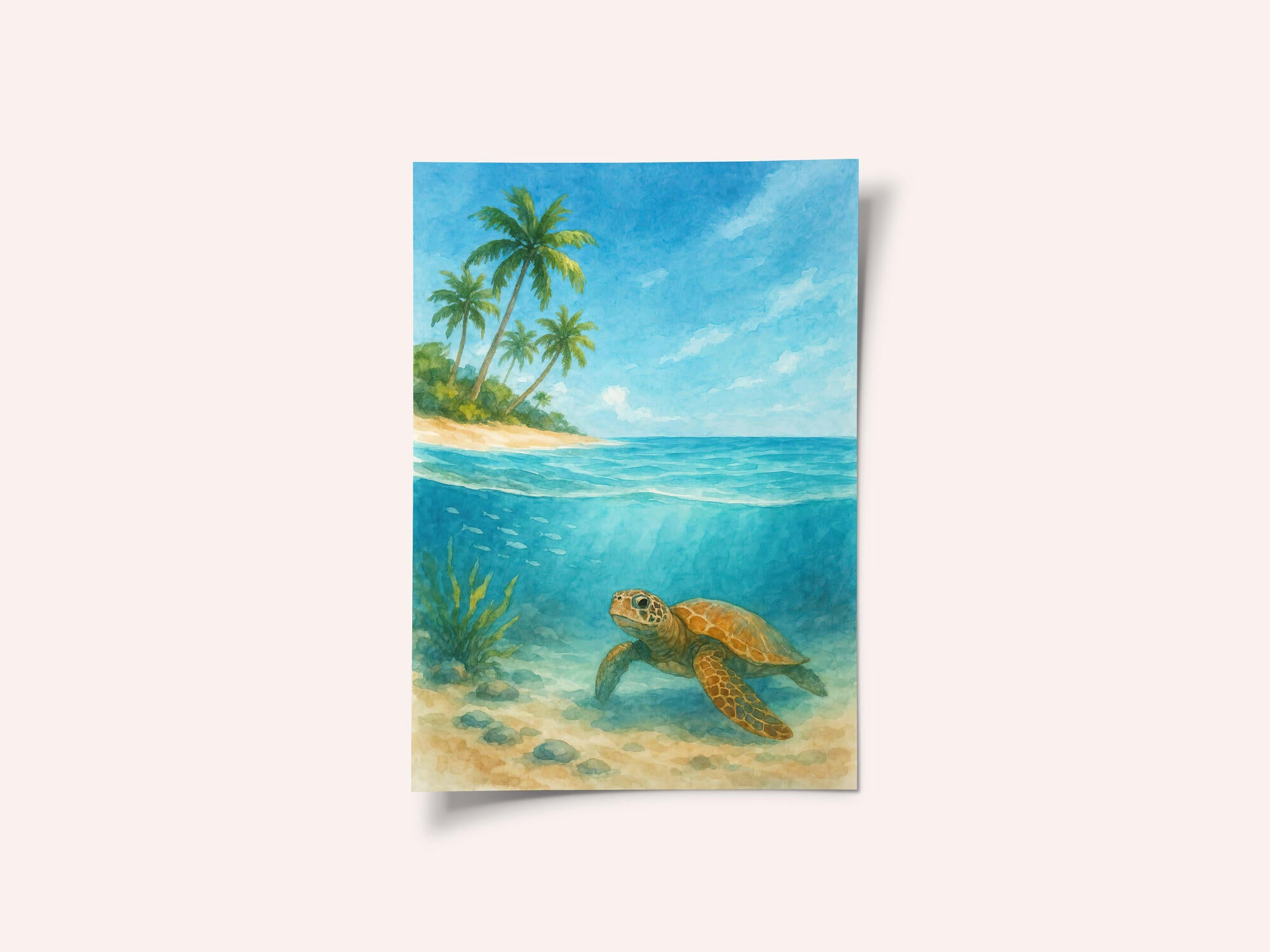 Tropical Sea Turtle View