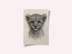 Cute Lion Cub Sketch
