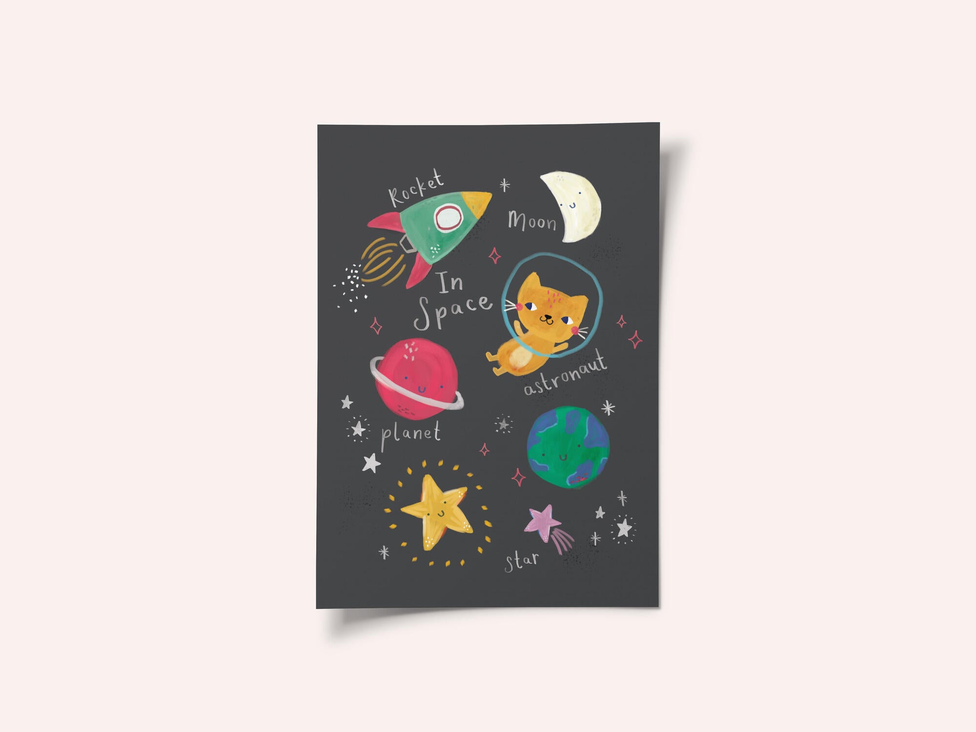 Rocket Cat In Space