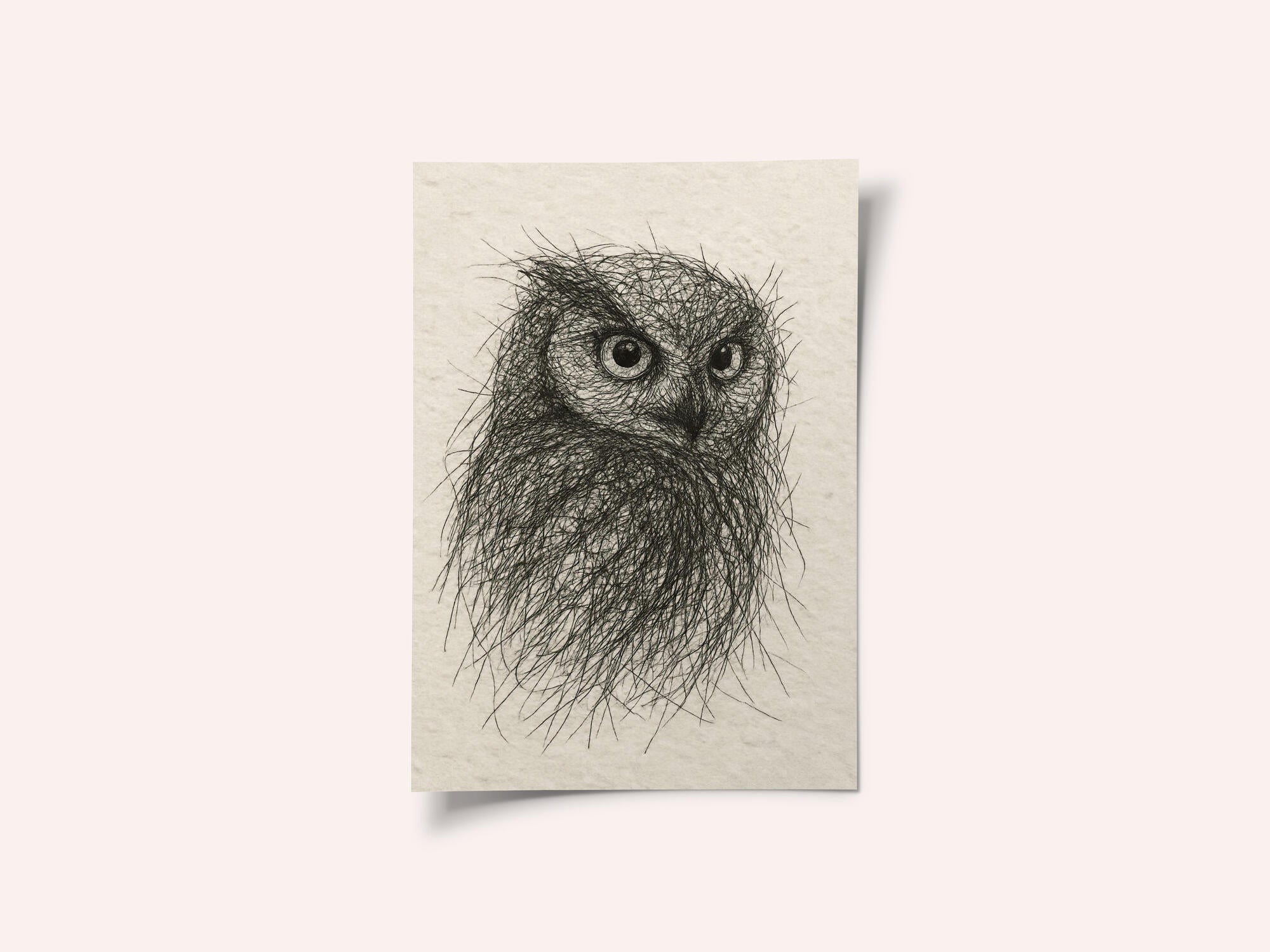 Scribbled Owl Gaze