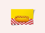 Hot Dog With Mustard Red Check Yellow