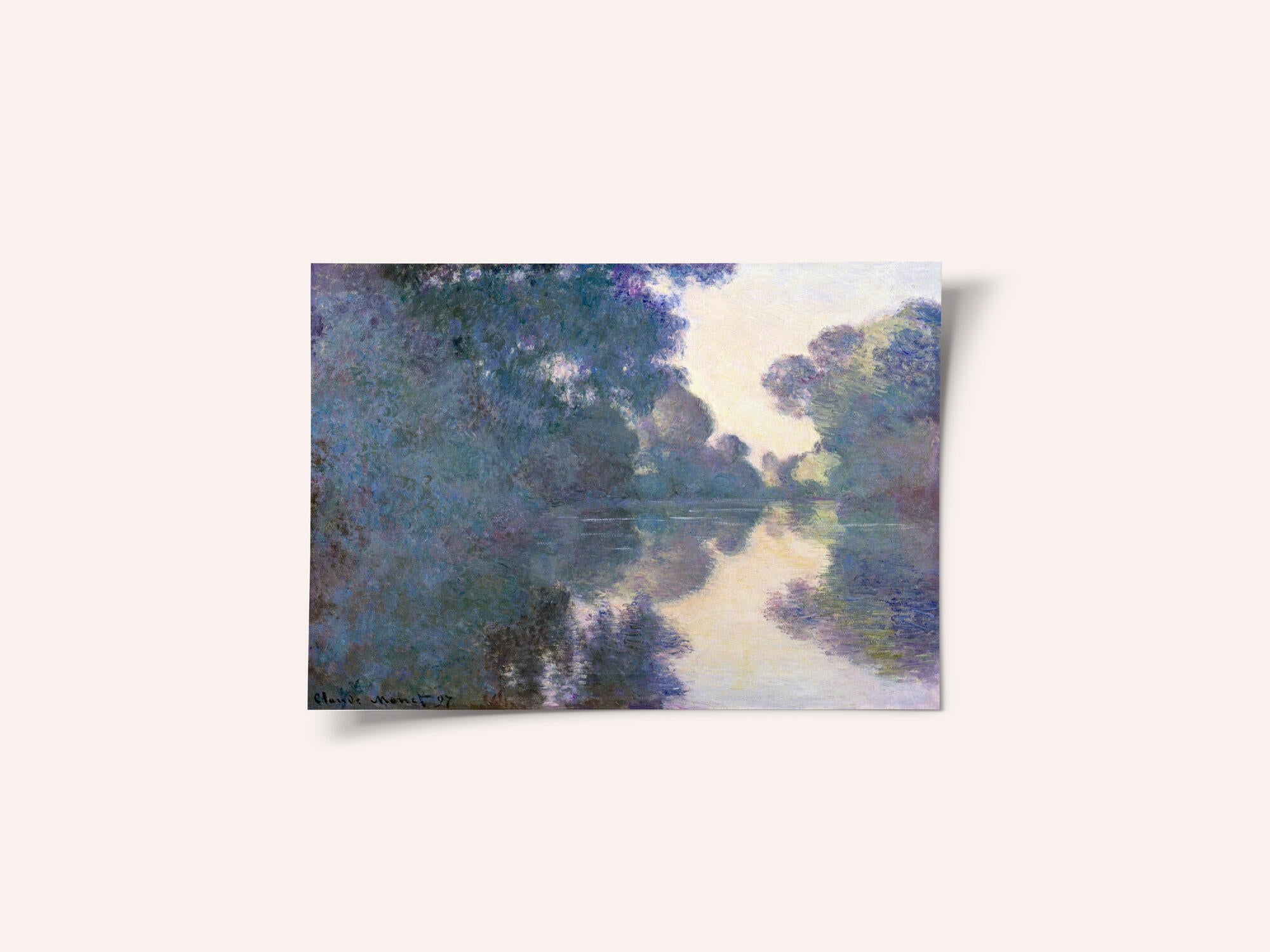 Morning On the Seine Near Giverny (1897) By Claude Monet