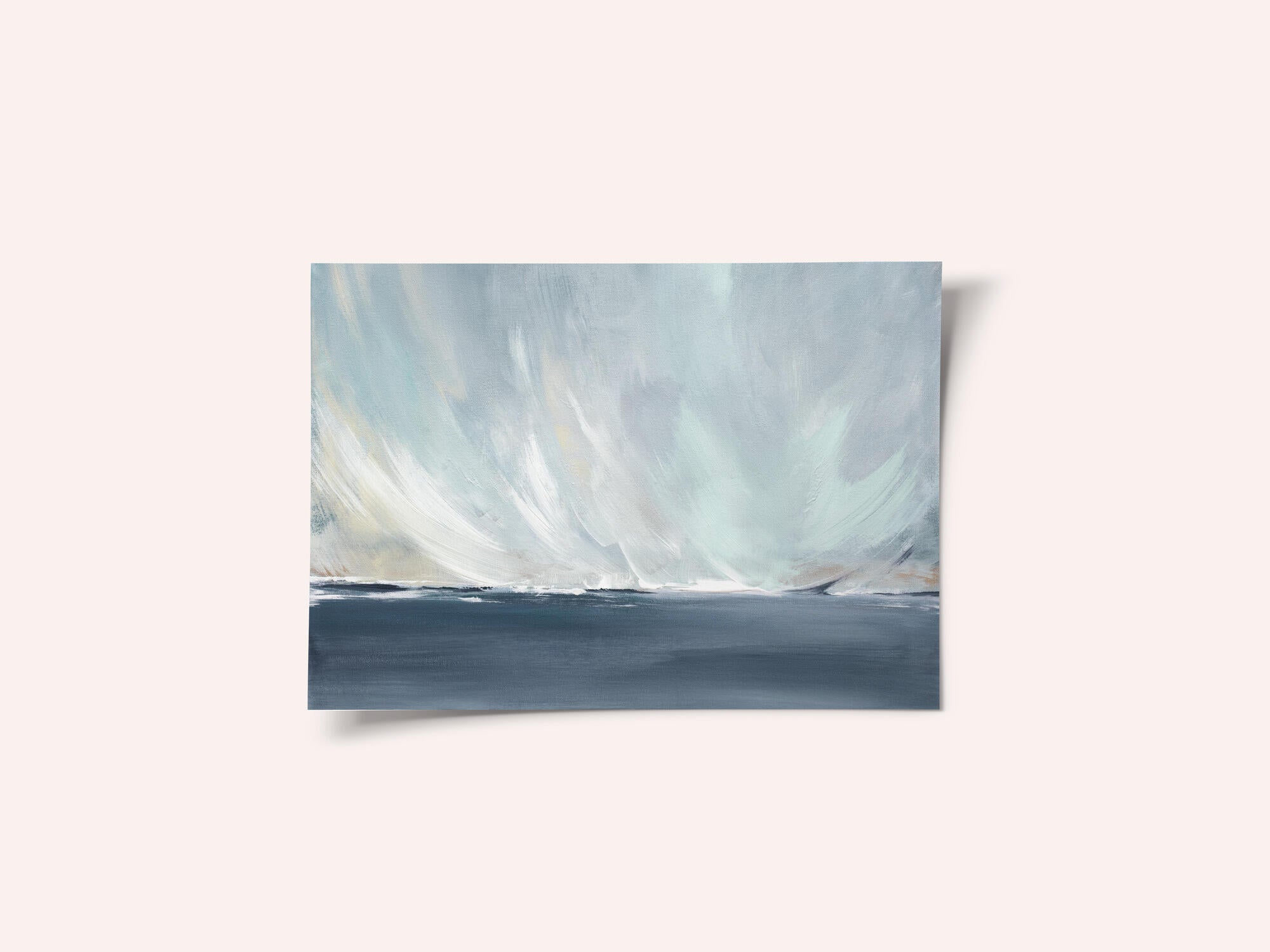 A Serene Seascape with Swirling