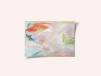 Dynamic Brushstrokes of Orange Green and Purple