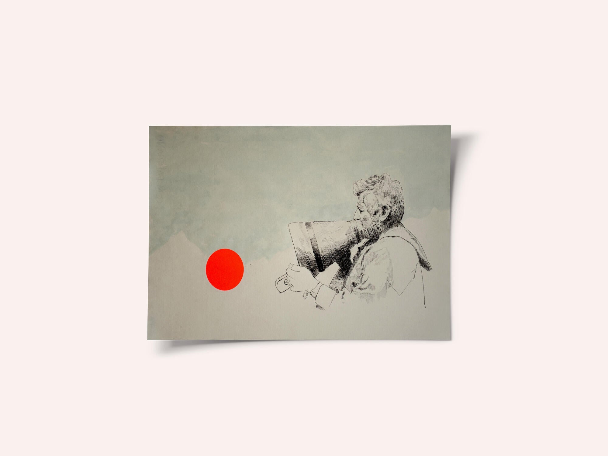 Megaphone and Red Circle