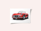Classic Red Sports Car