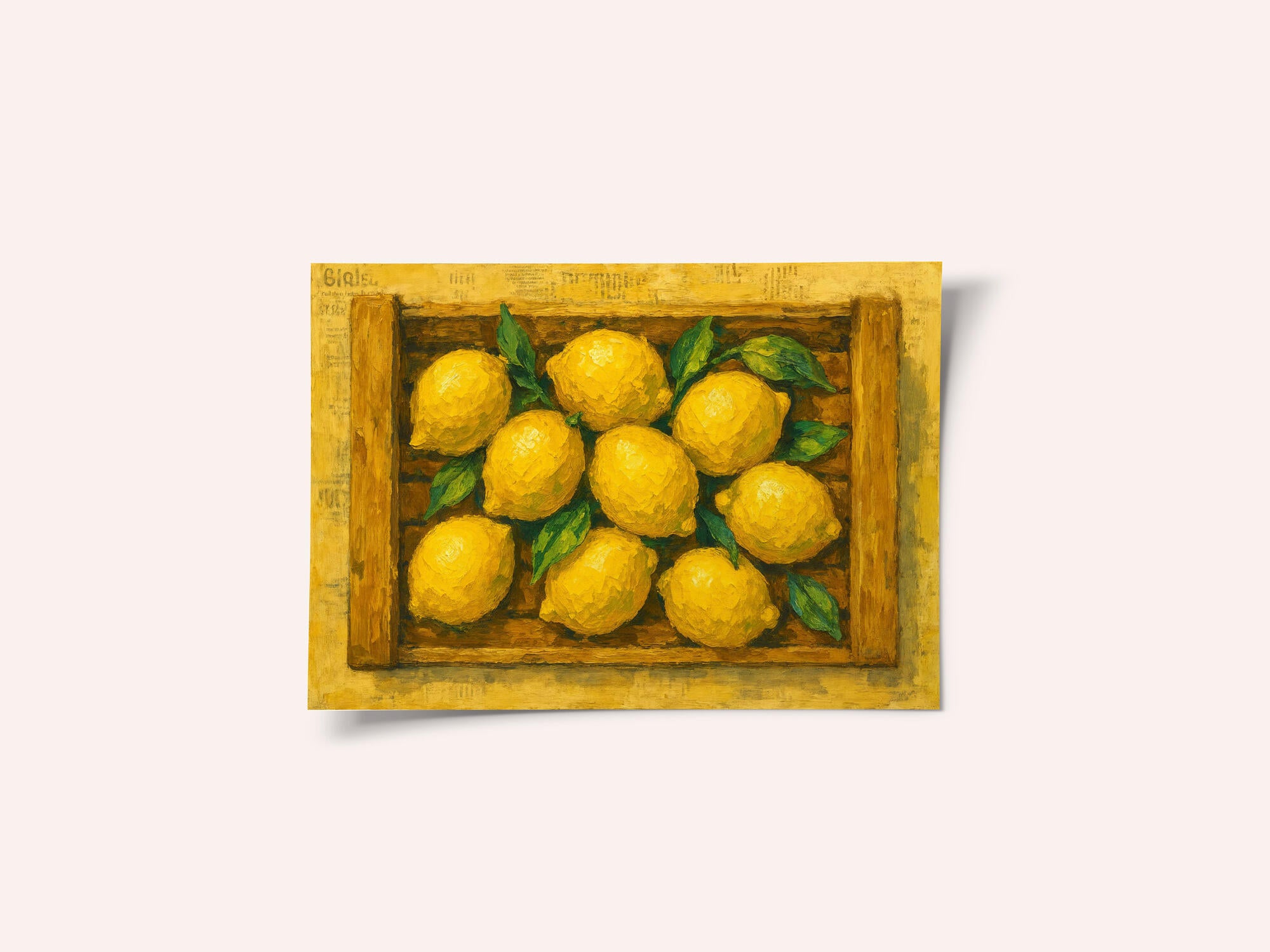 Fresh Lemons In Crate