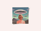 UFO Barbie Collage Art