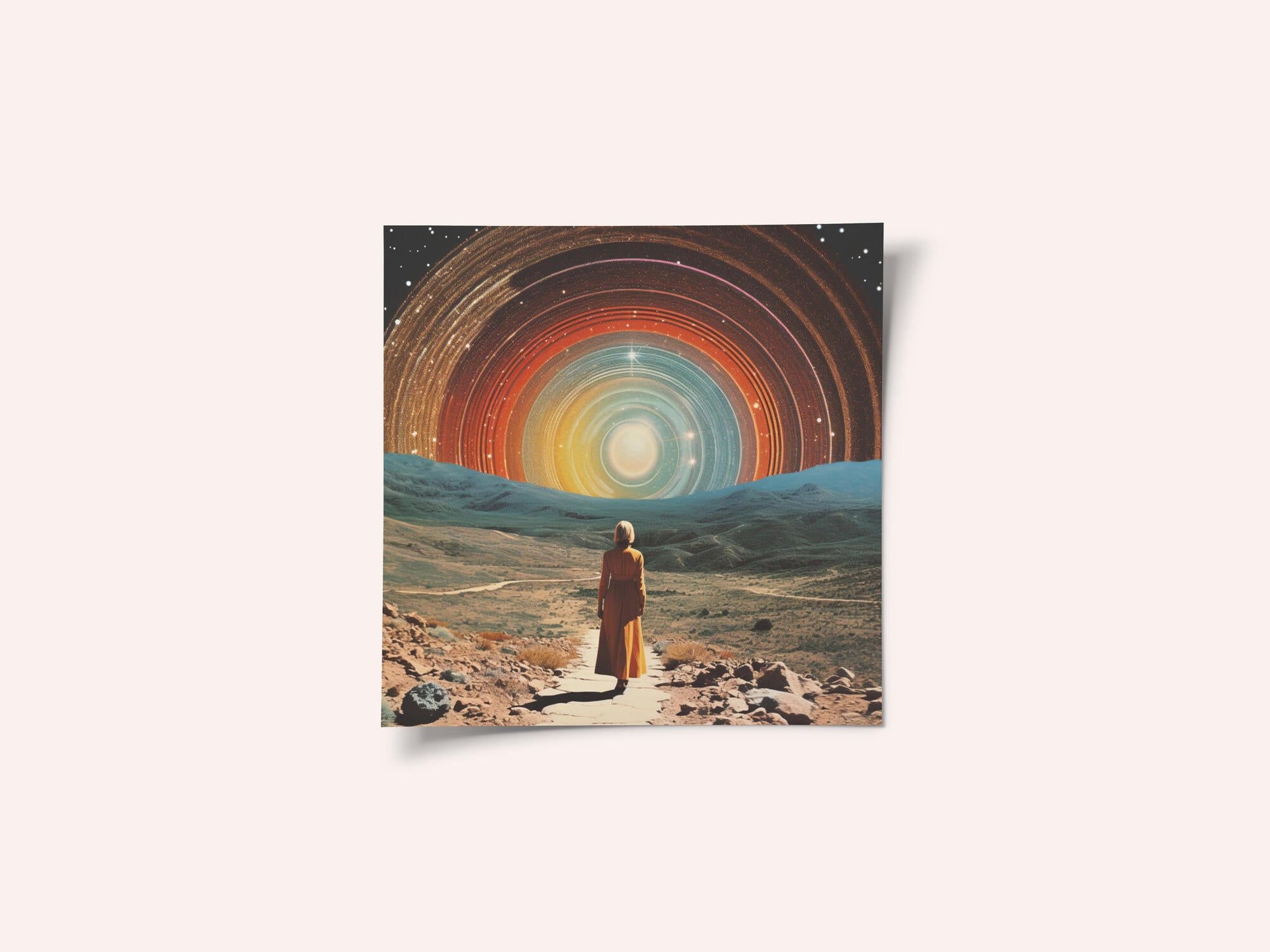 Into The Unknown Collage Art