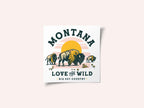 Montana Buffalo Art: Love The Wild