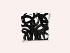 Black Ink Curls Print