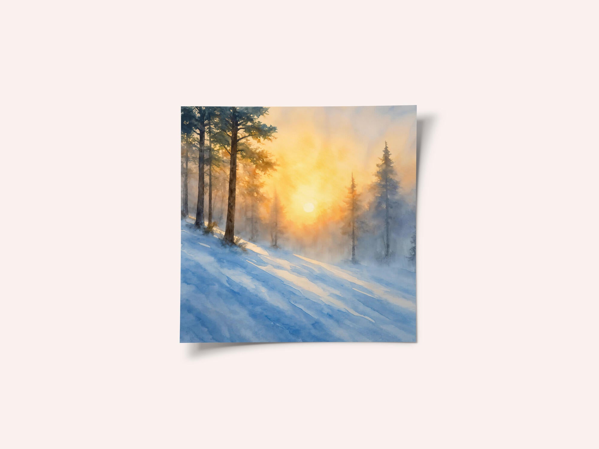 Misty Winter Sunrise