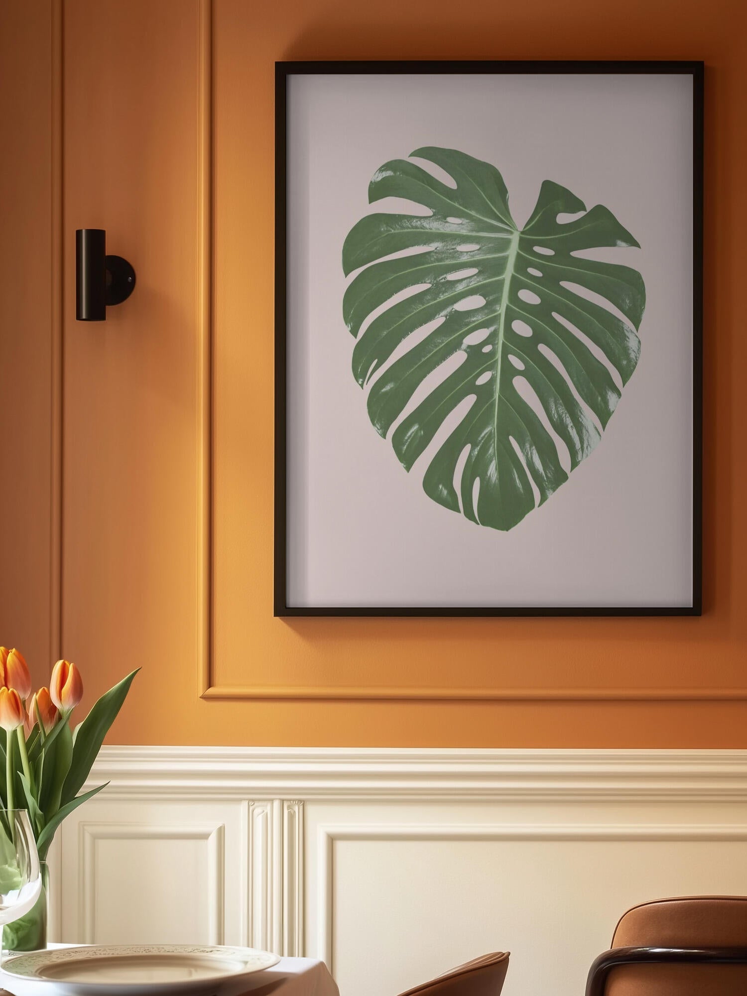Monstera Leaf Blush