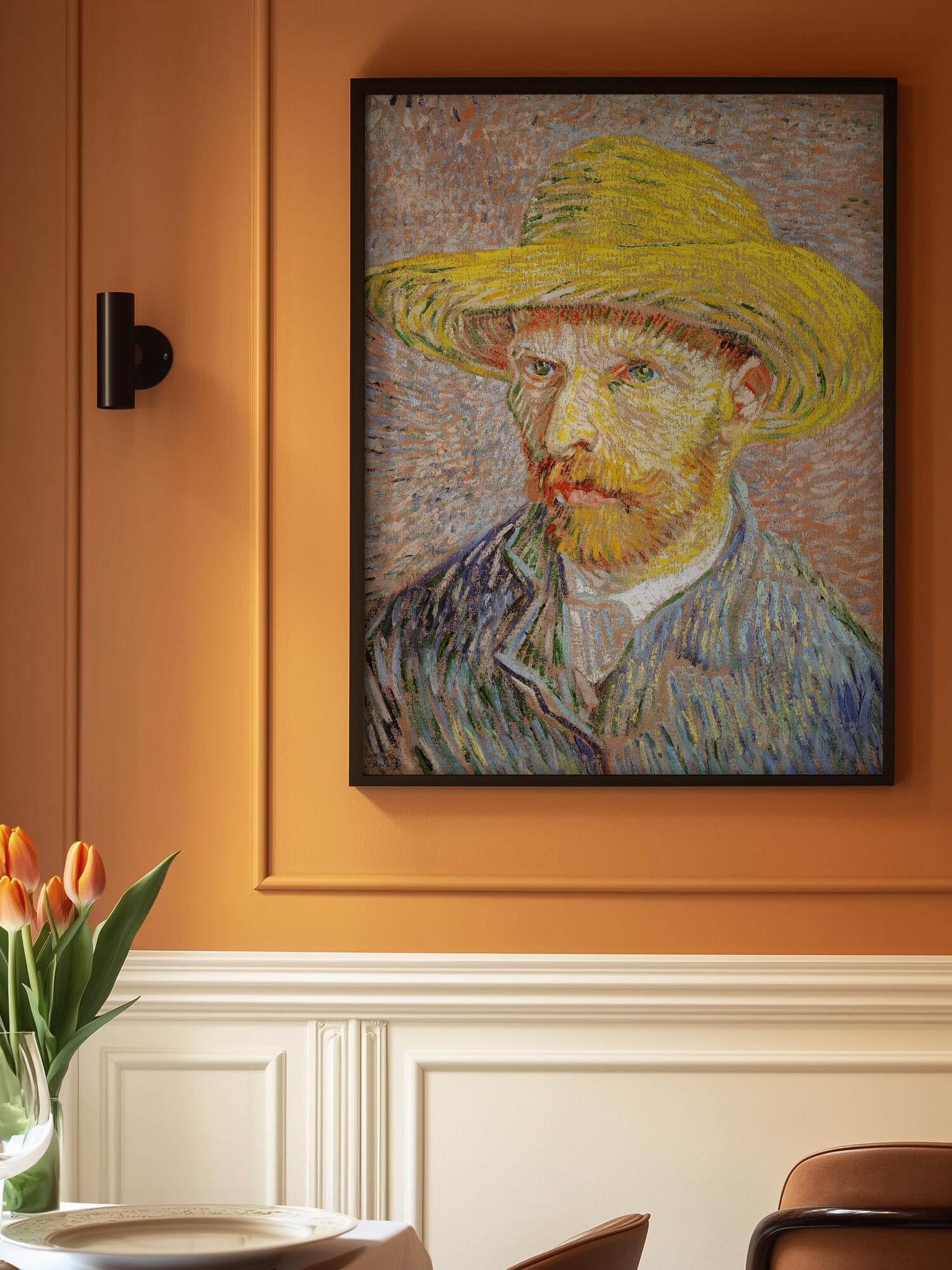 Self Portrait With Straw Hat