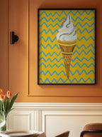 Ice Cream Yellow Zigzag