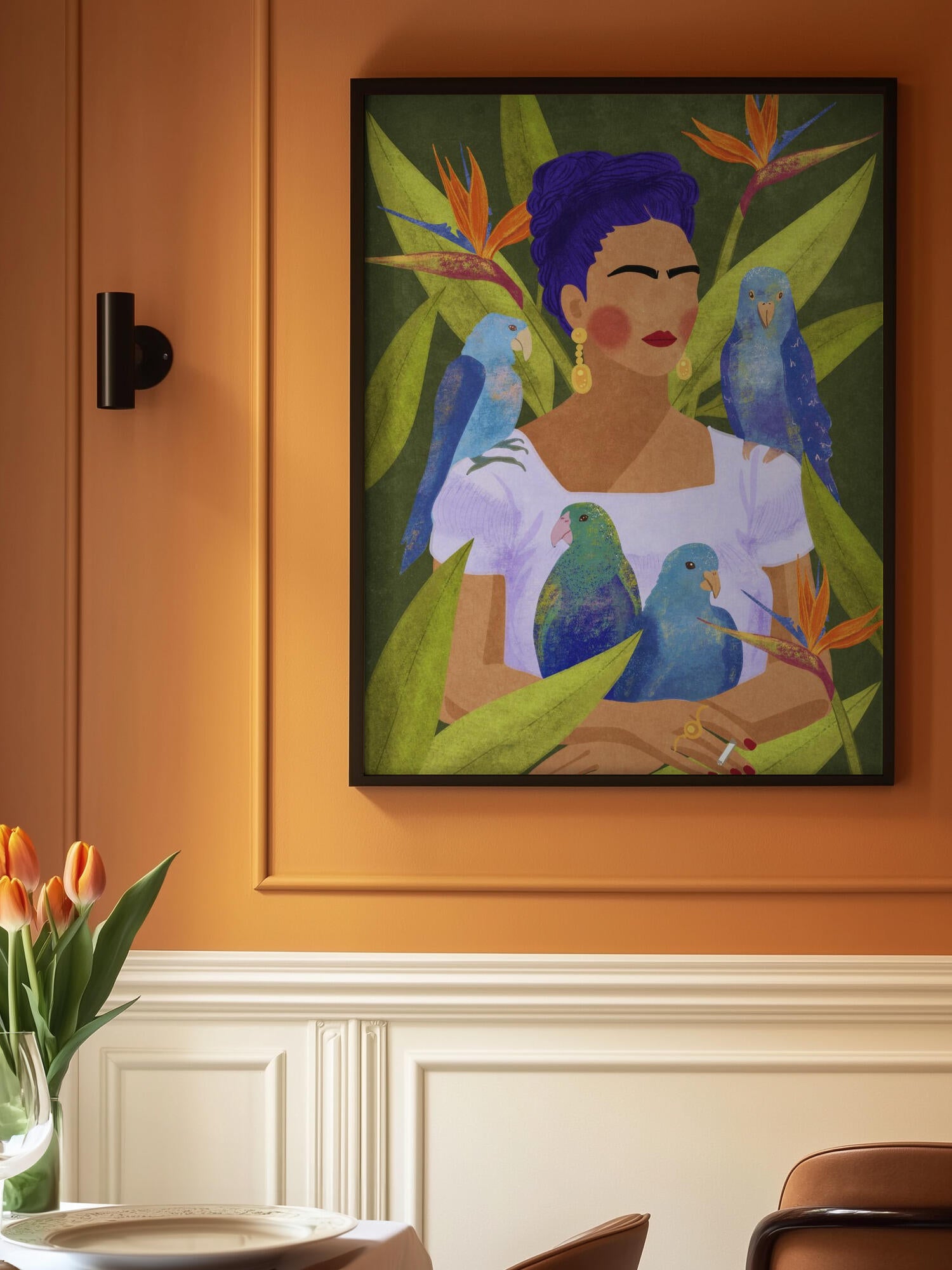 Frida and birds