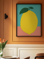 Lemon With Two Leaves