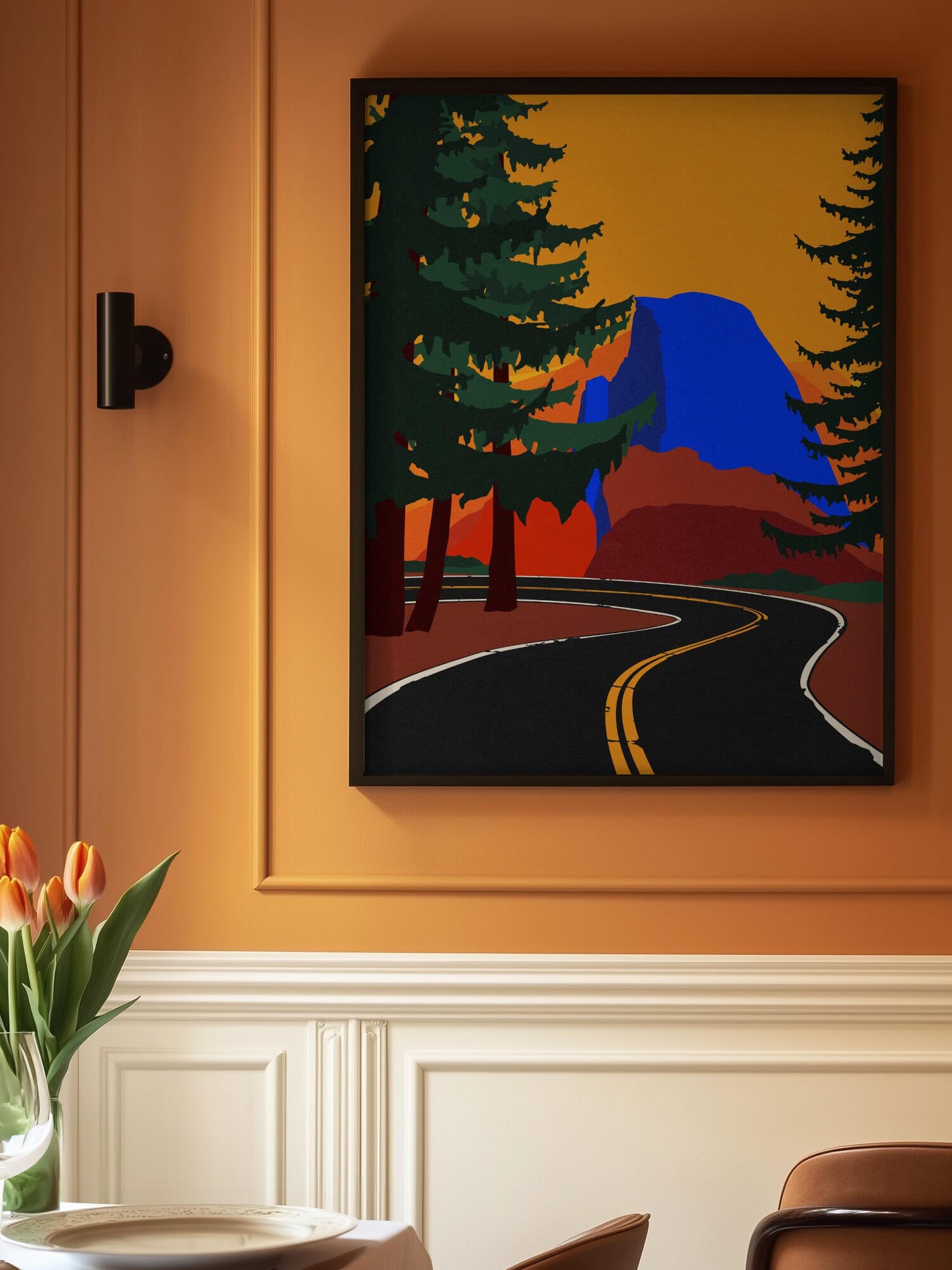Clacier Road With Half Dome