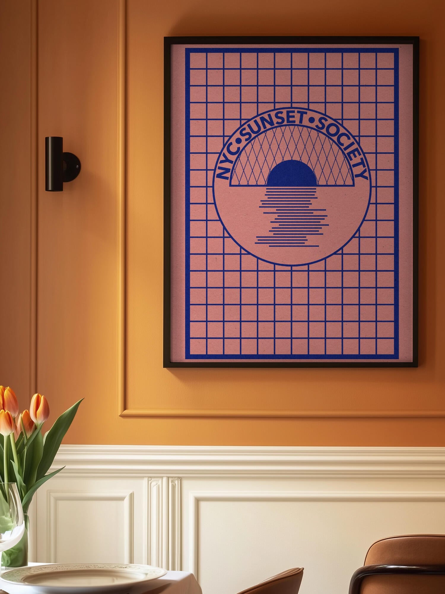 Nyc Sunset Society Blue