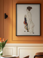 Standing Nude Woman With a Patterned Robe 1917