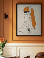 Standing Nude With Orange Drapery 1914
