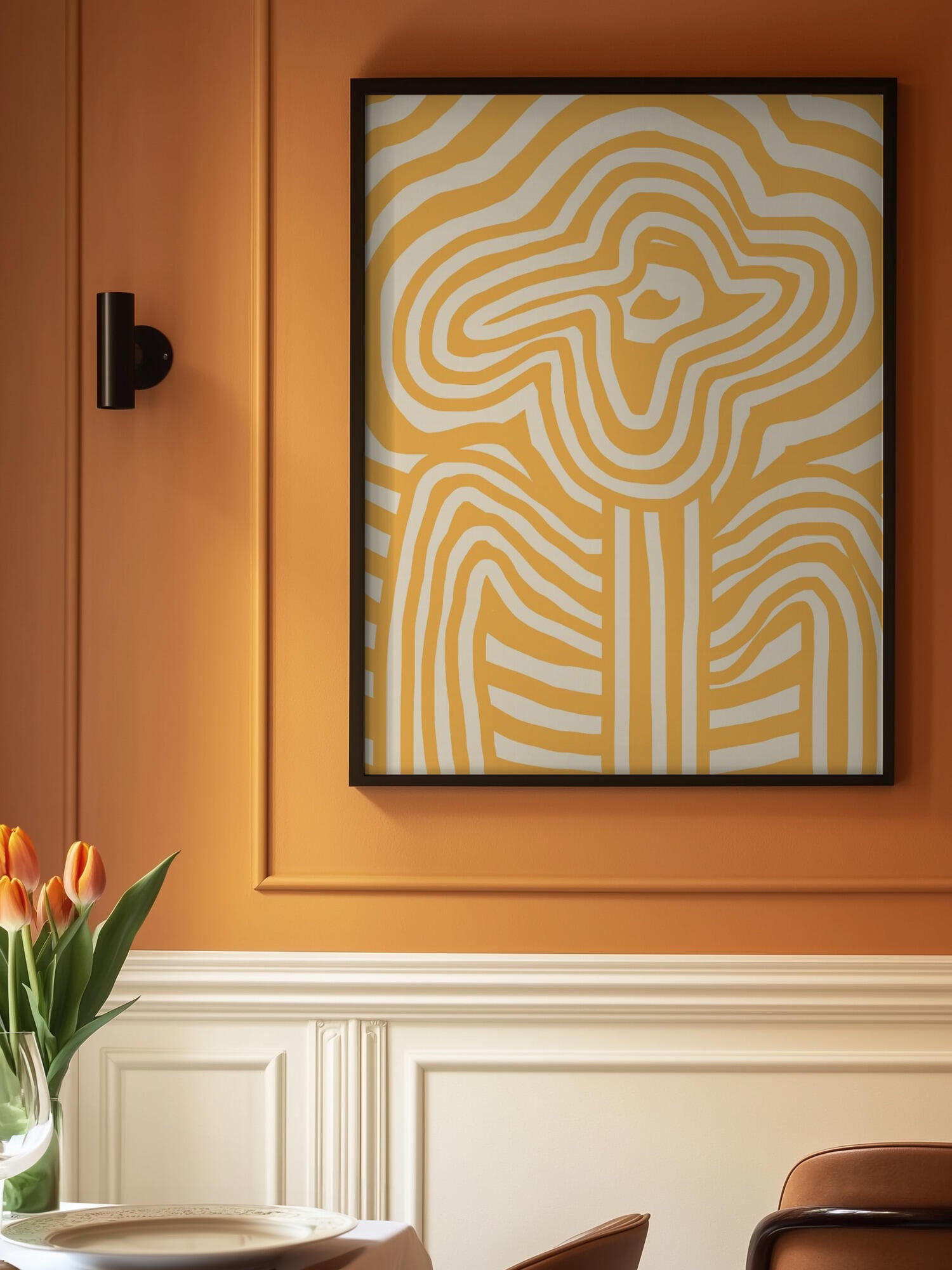 Yellow Striped Flower
