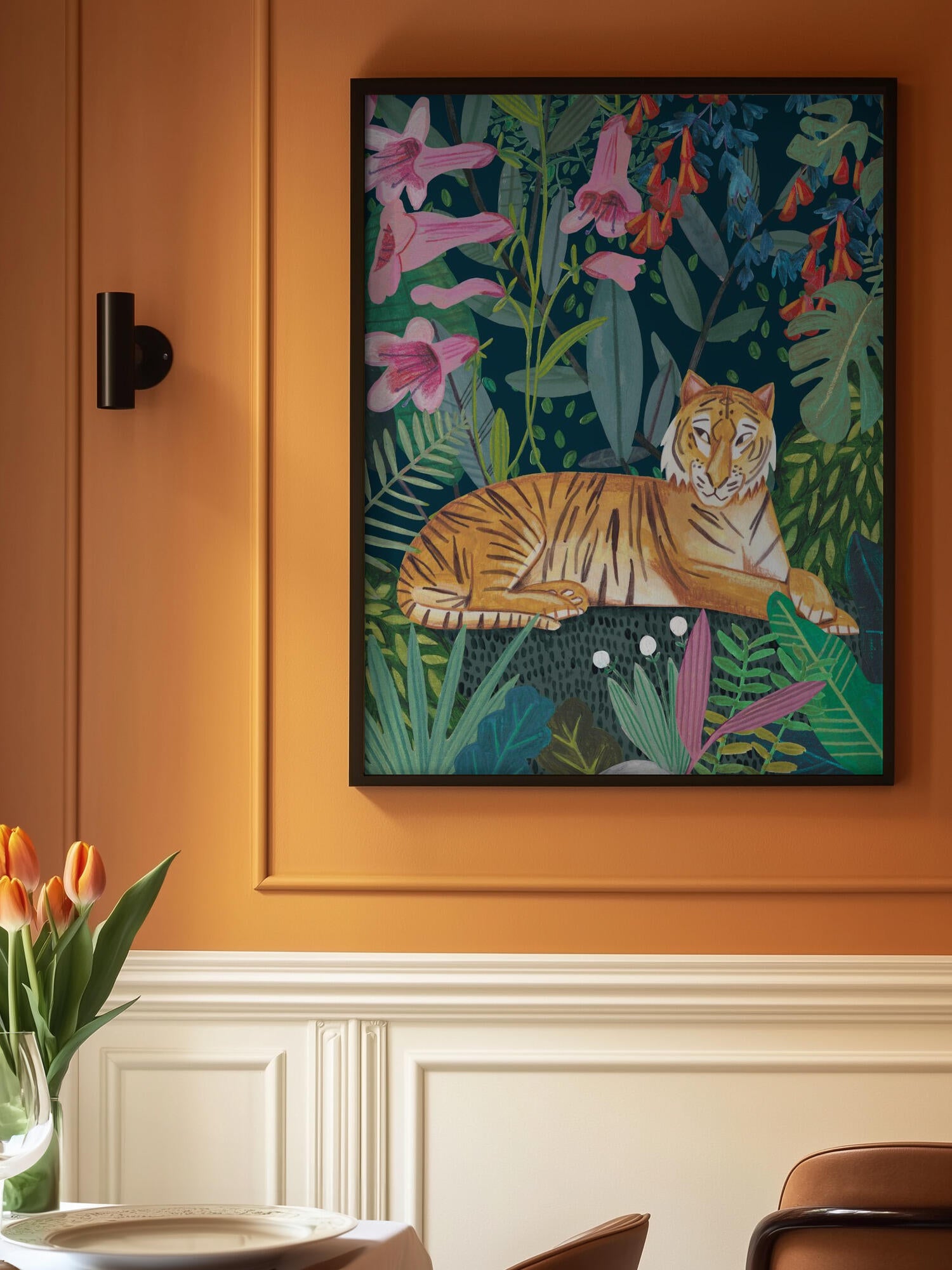 Tiger in the jungle