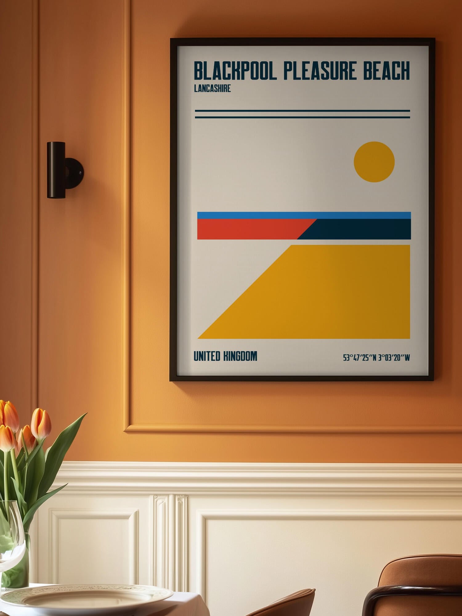 Blackpool Pleasure Beach Travel Poster