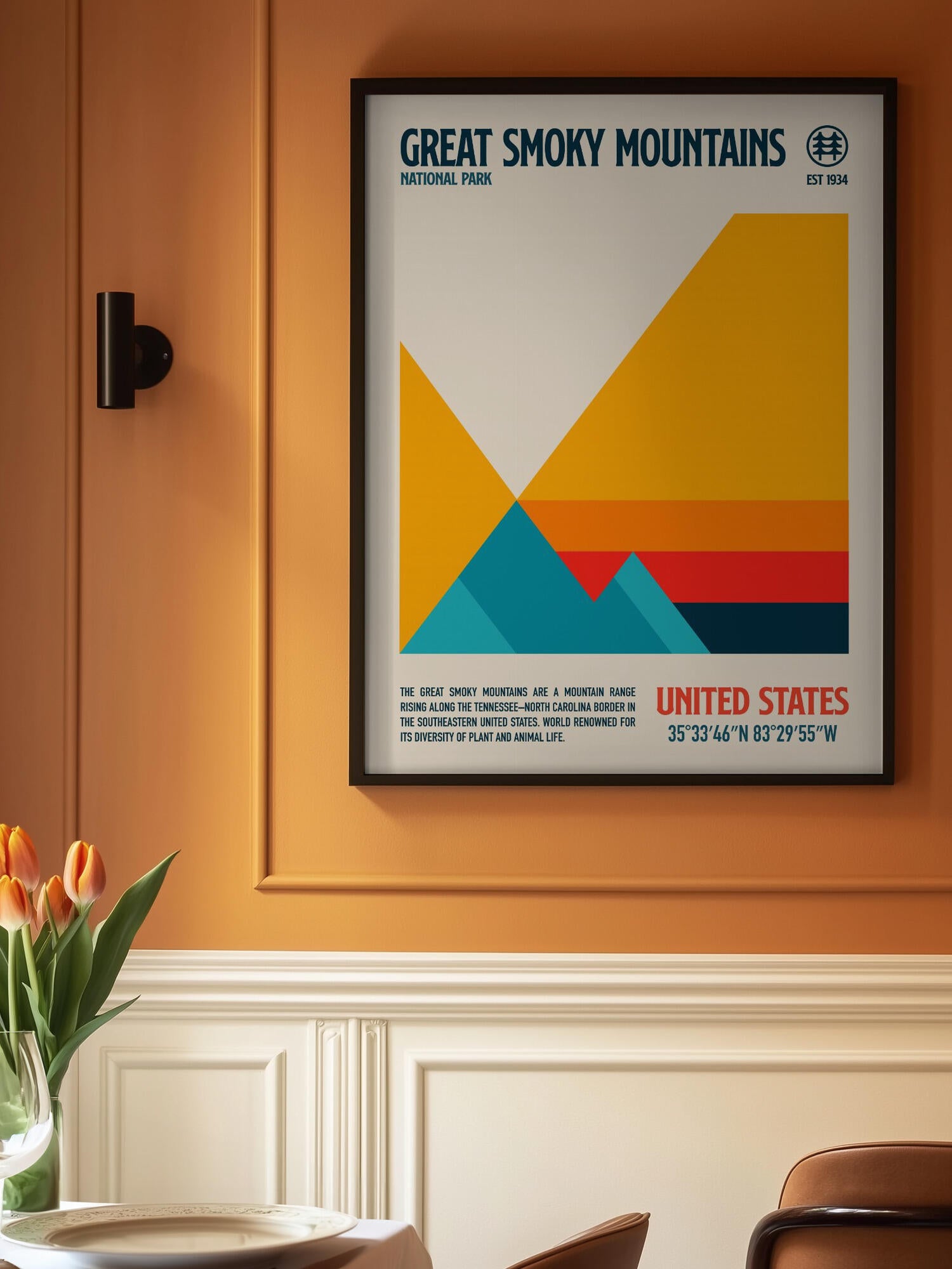Great Smoky National Park Travel Poster